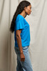 perfectwhitetee Women's Harley Boxy Tee in Cobalt side view