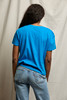 perfectwhitetee Women's Harley Boxy Tee in Cobalt back view