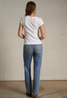 perfectwhitetee Women's Sheryl Baby Tee in White detail