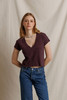 perfectwhitetee Women's Alanis V-Neck Tee