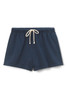 perfectwhitetee Women's Layla French Terry Sweatshorts in Navy side