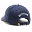 Duck Head Gold School Twill Strapback Hat Navy side view