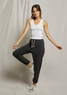 perfectwhitetee Women's Johnny French Terry Easy Sweatpants in Vintage Black side view