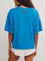FP Movement Women's Tackle Tee Light Cobalt side view