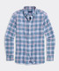The Vineyard Vines Men's Nobadeer Plaid Island Cotton green in Smoke Blue The Vineyard Vines Men's Nobadeer Plaid Island Cotton green in Smoke Blue