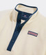 Vineyard Vines Men's Quarter Snap Pullover Stone detail view