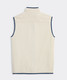 The Vineyard Vines Men's Harbor Fleece Vest in Stone