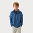 Southern Marsh Boys' Southampton Performance Quarter Zip Pullover Navy front