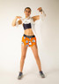 ChicknLegs Women's Ghosts 1.5" Split Running Shorts side detail