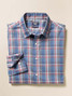 Faherty Men's Movement Long Sleeve Shirt in Brookview Plaid back