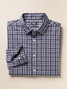 Faherty Men's Movement Long Sleeve Shirt in Polar Lights Plaid full view
