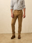 Faherty Men's Stretch Terry 5-Pocket Pants in Elk Brown front view