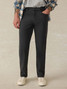 Faherty Men's Stretch Terry 5-Pocket Pants in Onyx Black detail view