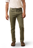 Faherty Men's Stretch Terry 5-Pocket Pants in Island Olive front view
