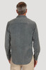 True Grit Men's Jackson Cord Western Shirt in Charcoal