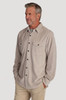 True Grit Men's Best Stretch Cord Shirt in Faded Heather
