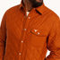 Criquet Men's Lounge & Pajamas Quilted Shacket in Burnt Orange