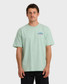 Billabong Men's Wax Arch Regular T-Shirt in Seafoam front view