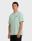 Billabong Men's Wax Arch Regular T-Shirt in Seafoam side view