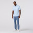 Mizzen+Main Men's Halyard Polo Cloud Blue Triangle Shadow front view