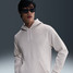Nike Men's Club Hoodie Birch Heather detail view