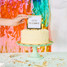 Packed Party Lovely Little Letterboard Customizable Cake Topper styled on cake