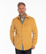 Criquet Men's Corduroy Quilted Shacket in Camel side view
