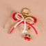 The Darling Effect Layered Bows Bag Charm in Cherry Bliss