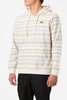 The O'Neill Men's Bavaro Stripe Pullover Hoodie in Natural White