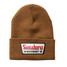 Sendero Provisions Co. Santa Fe Beanie in Copper Brown with retro logo detail
