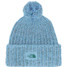 The North Face Women's Cozy Chunky Cabin Beanie in Cornflower front view