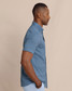 Southern Tide Men's brrr° Intercoastal Eastport Short Sleeve Sportshirt Dress Blue back
