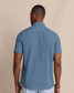 The Southern Tide Men's brrr° Intercoastal Eastport Short Sleeve Sportshirt in Dress Blue