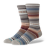Stance Curren Stripe Cotton Crew Socks 3 Pack in Green front view