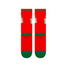 Stance x Elf Worlds Best Crew Socks red front view