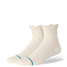 Stance Women's Ruffle Icon Quarter Socks in Ivory