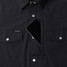 The Poncho Outdoors Men's Western Tuff-Thread Long Sleeve Shirt in Black