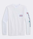 The Vineyard Vines Men's Best Christmas By Par Long Sleeve Tee in White Cap
