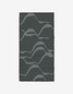 Geometry Fitness Towel in Flow Green Grey