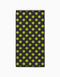 Geometry Fitness Towel in Serve Black Yellow Tennis Balls