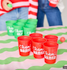 Packed Party Santa Pong Christmas Toss Game Set gameplay