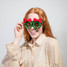 Packed Party Christmas Wreath Novelty Glasses