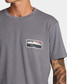 The RVCA Men's Peak Cove Short Sleeve Tee in Smoke