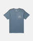RVCA Men's Palm Serif Short Sleeve Tee Vintage Navy front