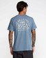 RVCA Men's Palm Serif Short Sleeve Tee Vintage Navy flat lay side