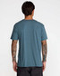 The RVCA Men's Big RVCA Short Sleeve Tee in Duck Blue