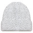 Rhinestone Studded Knit Beanie in White