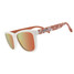 goodr OG Bevo Vision Sunglasses white and burnt orange side profile