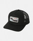 RVCA Peal Cove Curved Trucker in Black