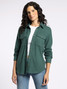 Thread & Supply Women's Cassian Shirt in Pine Heather back view
